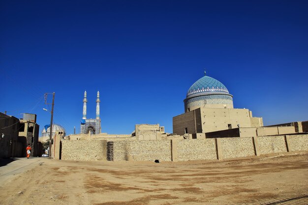 La mezquita en la ciudad de Yazd, Irán