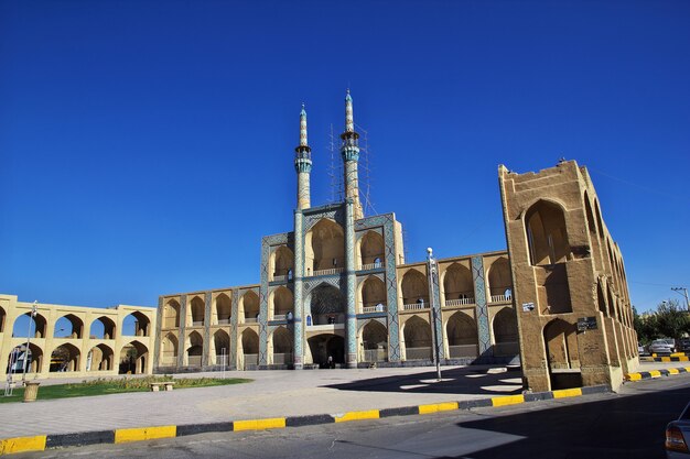 La mezquita en la ciudad de Yazd Irán