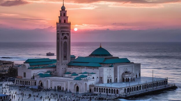 La mezquita Hassan II en Casablanca