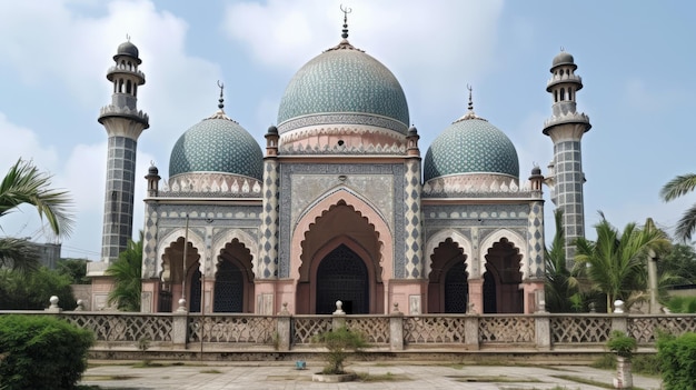 Mezquita Islámica Eid al Adha la Fiesta del Sacrificio IA Generativa