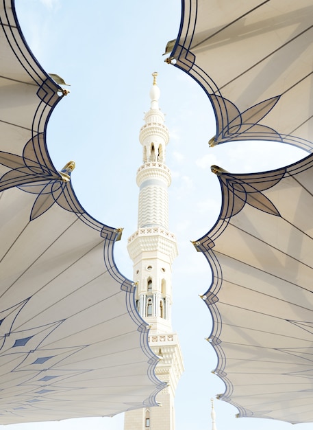 Foto mezquita sagrada islámica en madina