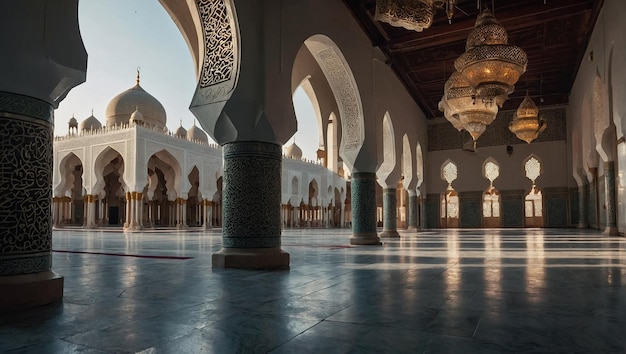 mezquita serena y pacífica durante el Ramadán