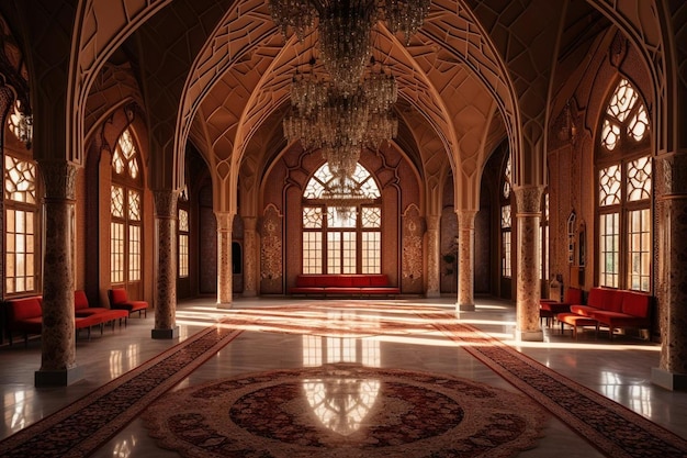 Mezquita tradicional con detalles adornados