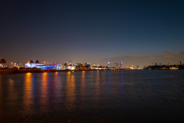 Miami city night skyline miami cityscape à noite