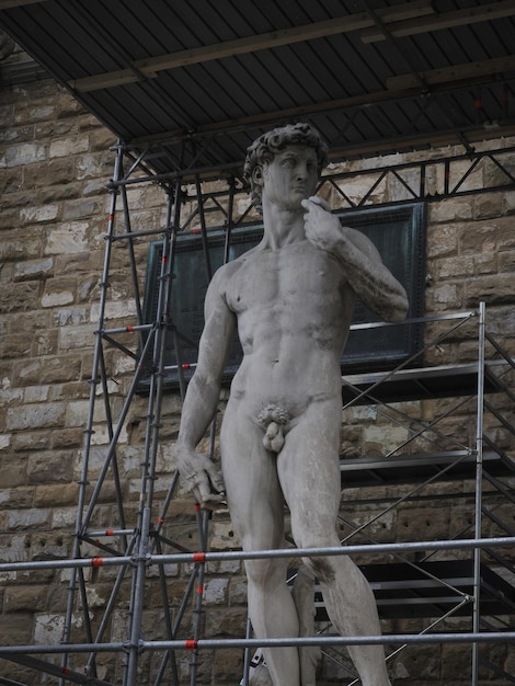 michelangelo donatello estatua detalle cerrar