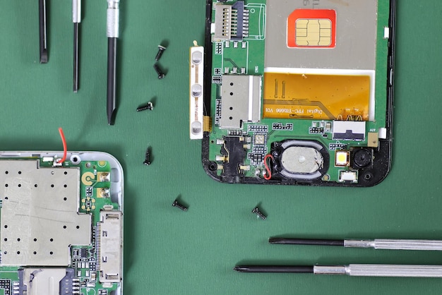 Micro reparación de chip de teléfono