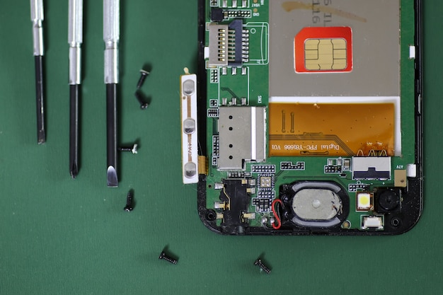 Micro reparo de chip de telefone