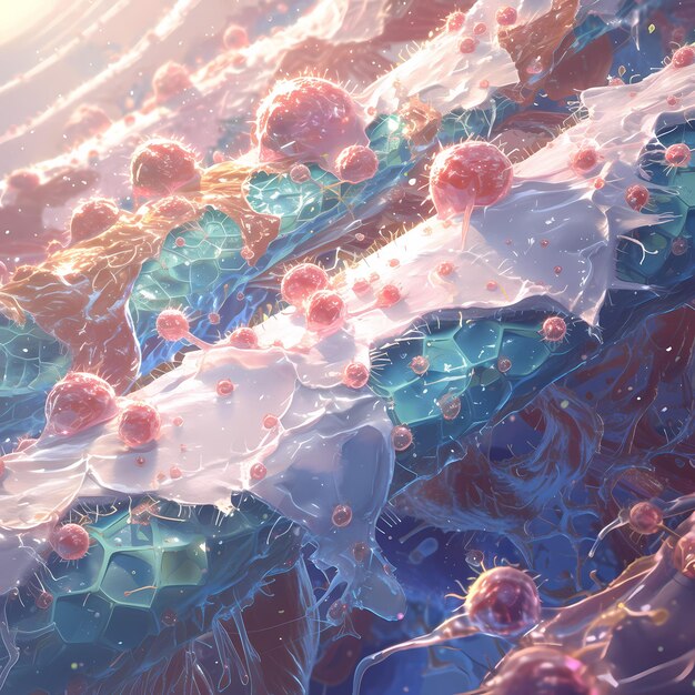 Foto un microbioma inspirador en 3d