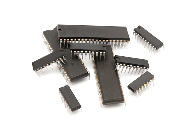 Microchips utilizados en la fabricación de computadoras