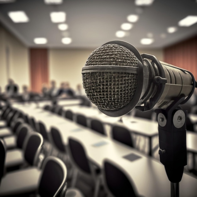 Micrófono con IA generativa para salas de conferencias y seminarios