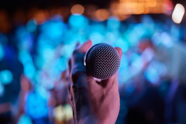 Micrófono Primer plano de micrófono Un pub Bar Un restaurante Música clásica Música