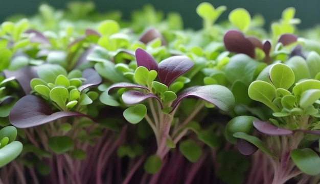 Microgreens crescem