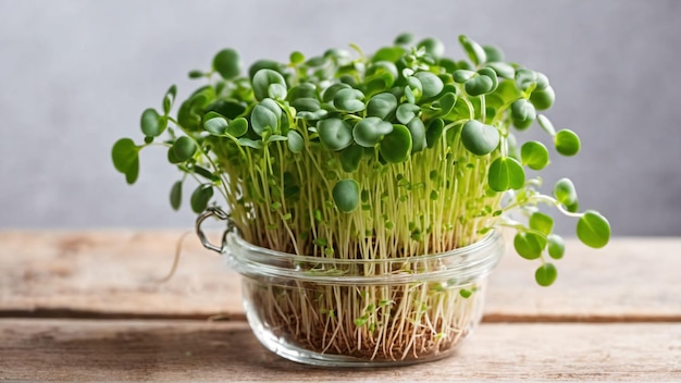 Microgreens sorgen für gesunde und frische Lebensmittel, generiert mit KI