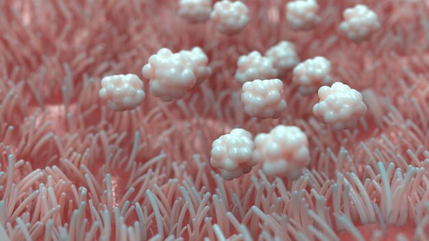 Microorganismos em biologia e vírus