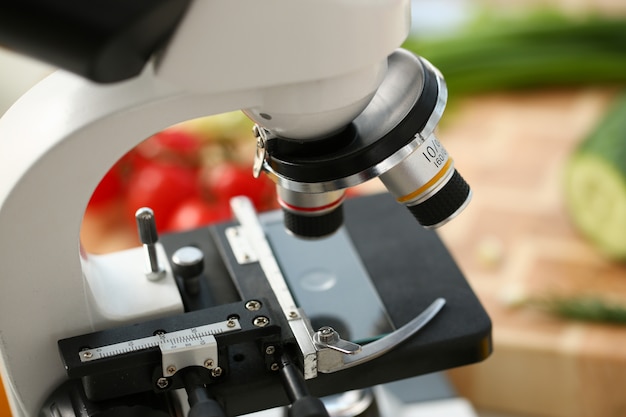 Microscopio en cocina