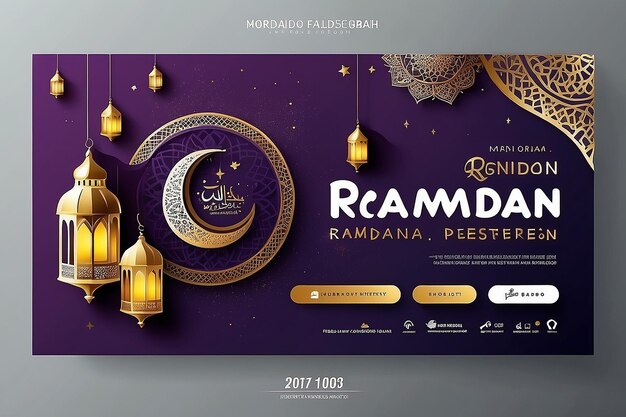 Foto mídia social e web banner design ramadan web e social media post banner design