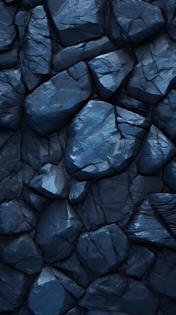 Midnight Blue Marvels Stones em Closeup