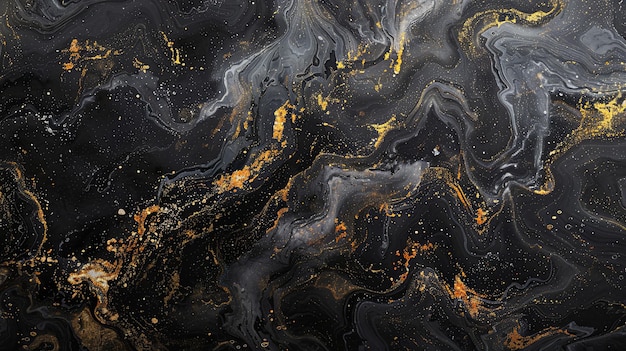 Midnight Vein Luxus Schwarz Gold Marmor