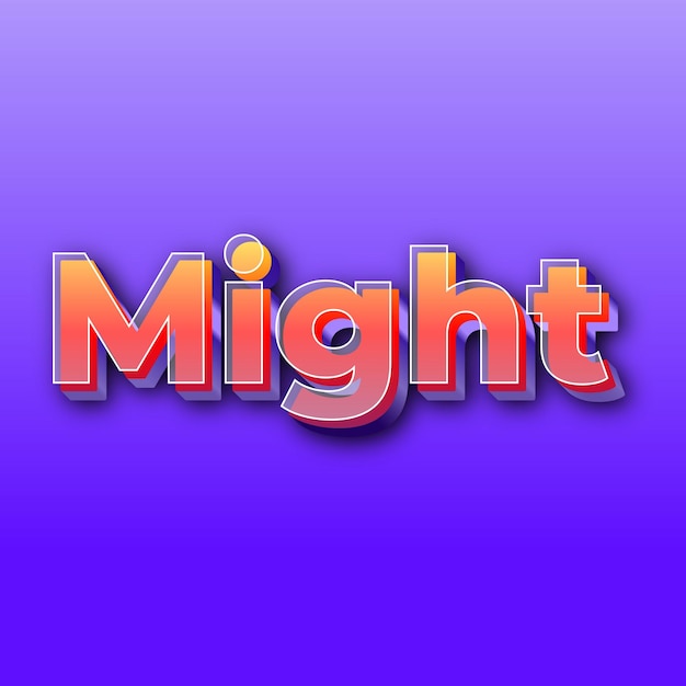 MightText-Effekt JPG-Hintergrundkartenfoto mit violettem Farbverlauf