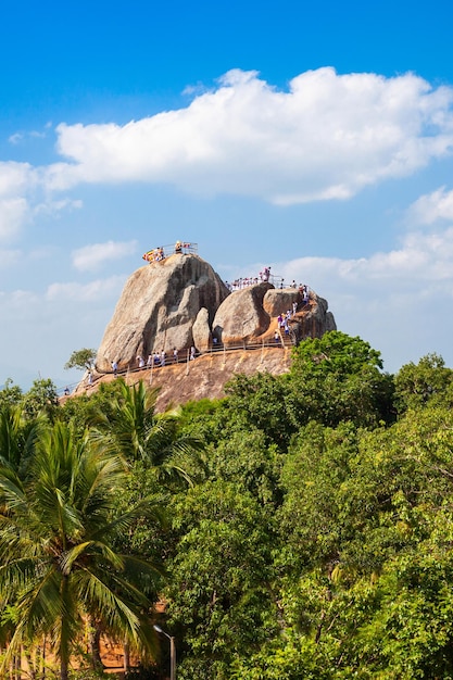 Mihintale Aradhana Gala oder Meditation Rock in der antiken Stadt Mihintale in der Nähe von Anuradhapura, Sri Lanka