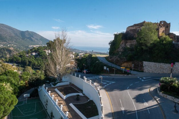 Mijas España 09 de diciembre de 2018 Vista del Santuario de la Virgen de la pena en Mijas