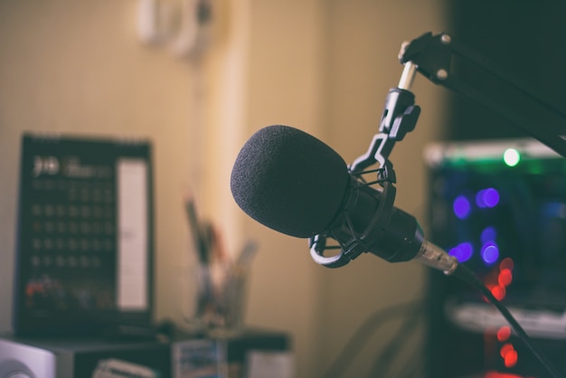 Mikrofon Computer für Studio Stream Gaming eingestellt
