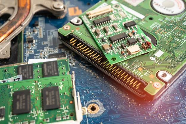 Mikroschaltkreis Hauptplatine Computer elektronische Technologie Hardware-Upgrade-Reinigungskonzept