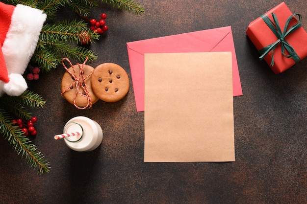 Milch für den Weihnachtsmann und Kekse