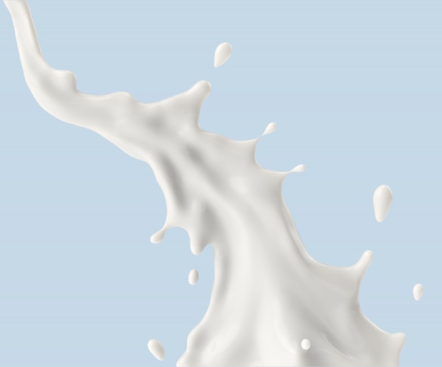 Milch- oder Joghurt-Splash