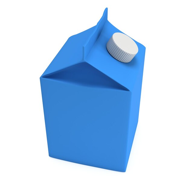 Milch- oder Saftbox 3d