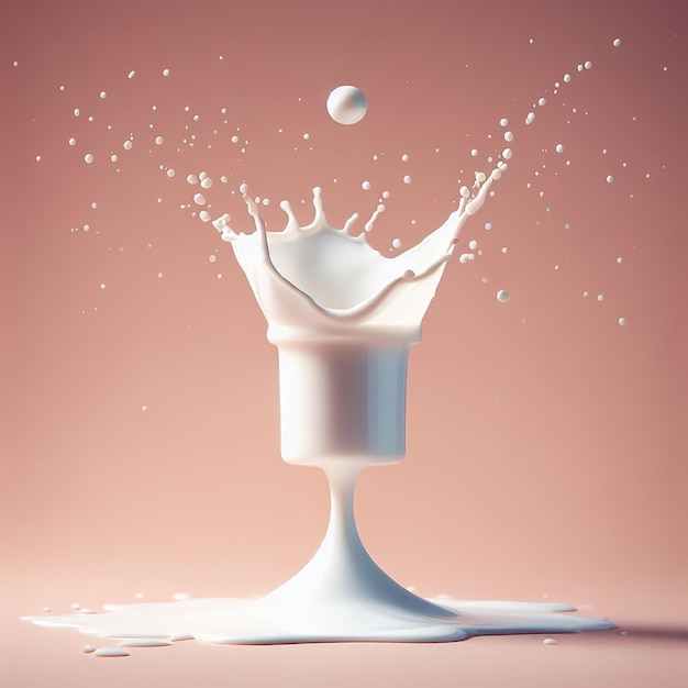 Foto milch-splash-isolat