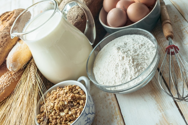 Milch- und Backwaren