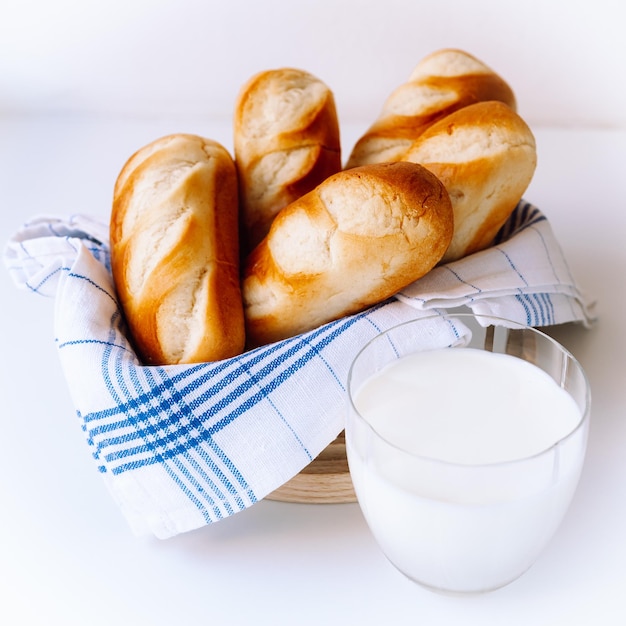 Milchbrötchen zum Frühstück oder Snack für unterwegs.