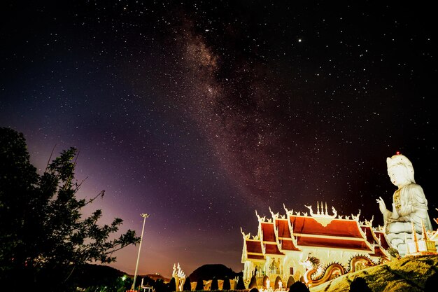 Milchstraße, lange Nacht, Geschwindigkeit Guan Yin Chiang Rai