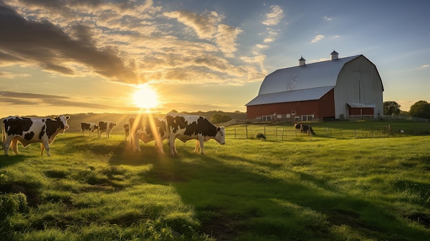 Foto milchviehfarm für kühe