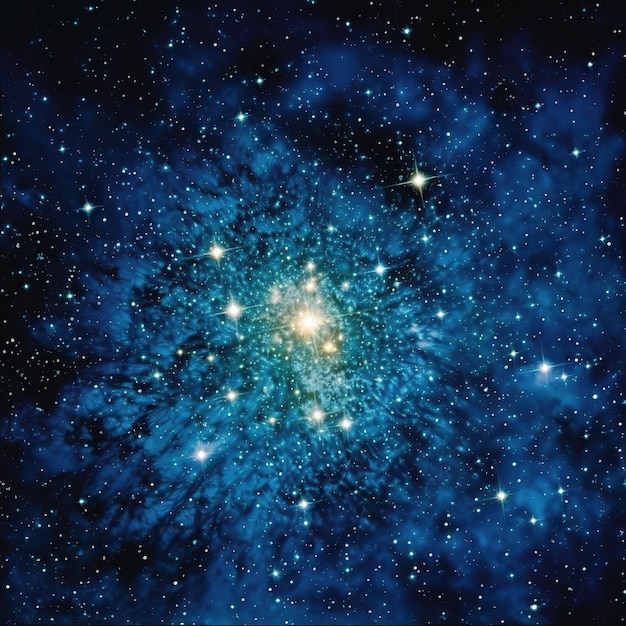 miles de estrellas en el fondo del espacio
