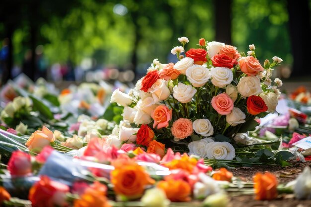 Miles rinden homenaje a la reina Isabel II en Green Park tras su fallecimiento