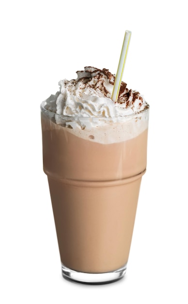 Milk-shake de café frio isolado