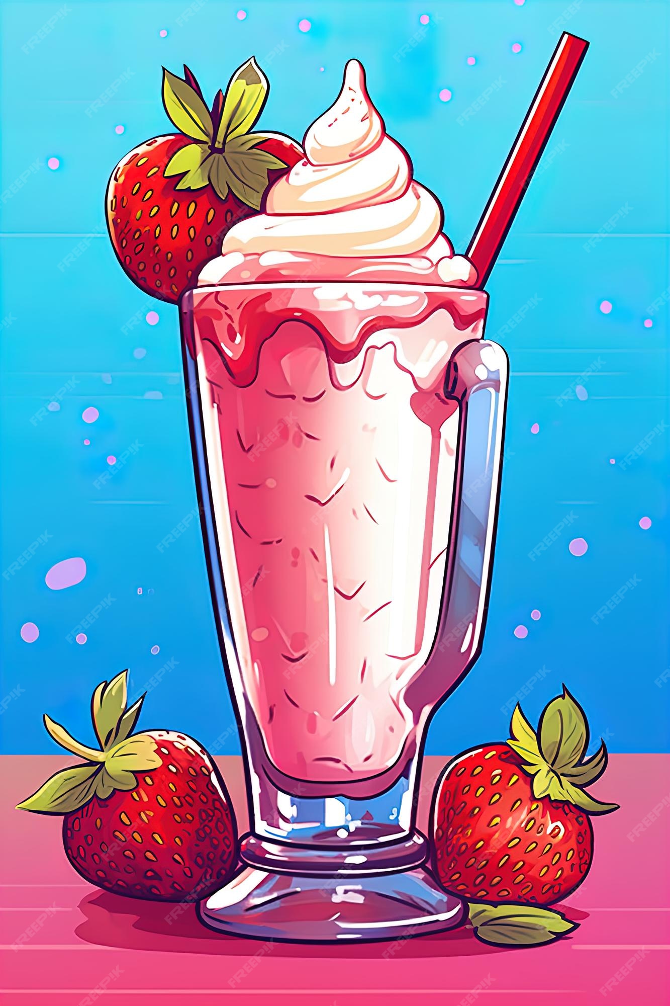 Arquivo de Desenho de milk shake kawaii - Páginal Inicial