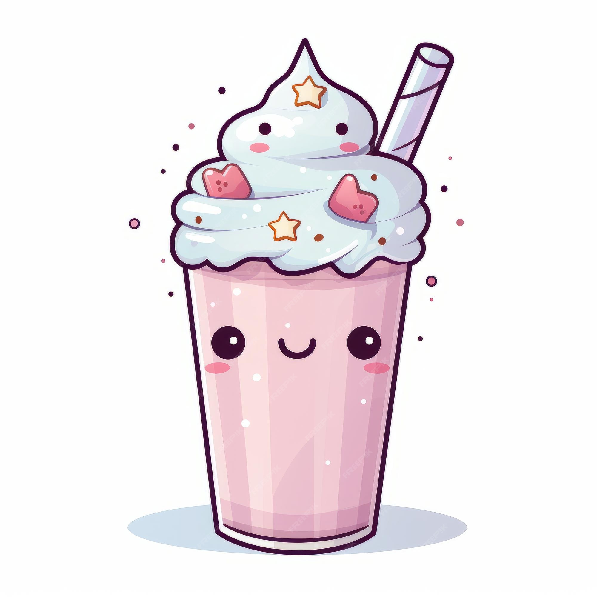 Arquivo de Desenho de milk shake kawaii - Páginal Inicial