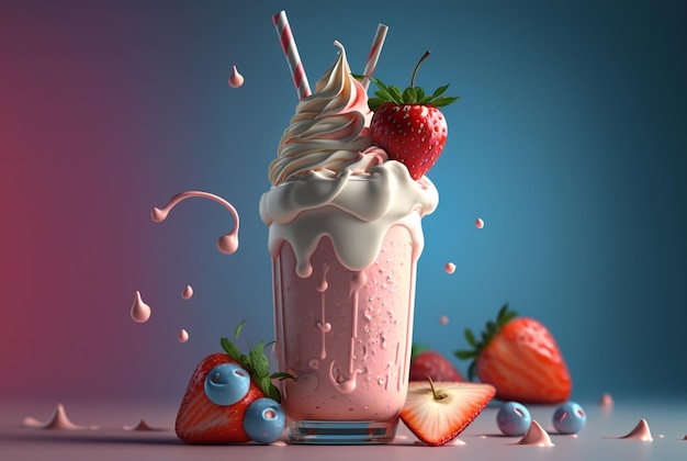 Desenho de MILK SHAKE DE MORANGO pintado e colorido por Usuário não  registrado o dia 20 de Novembro do 2021