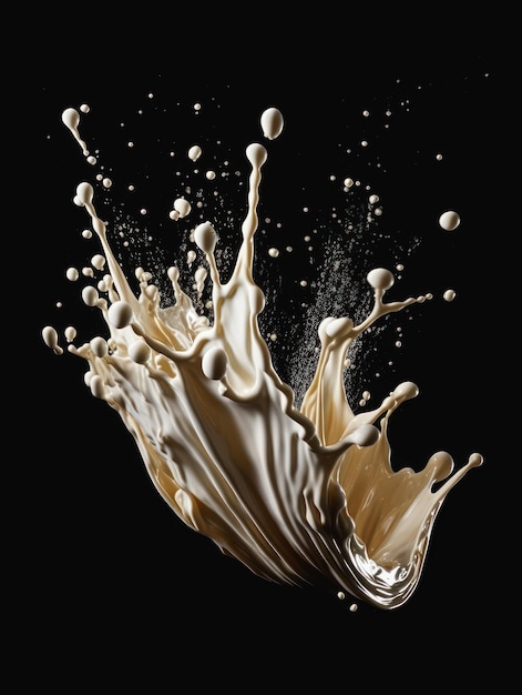 Milk Splash Dynamic Forms em um top branco para fotos de produtos da revista Times