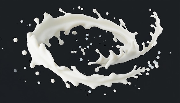 Milk Tornado wave Redemoinhos cremosos caprichosos em 3D Delight