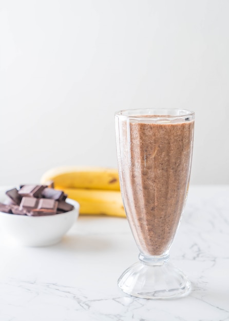 milkshake de banana de chocolate