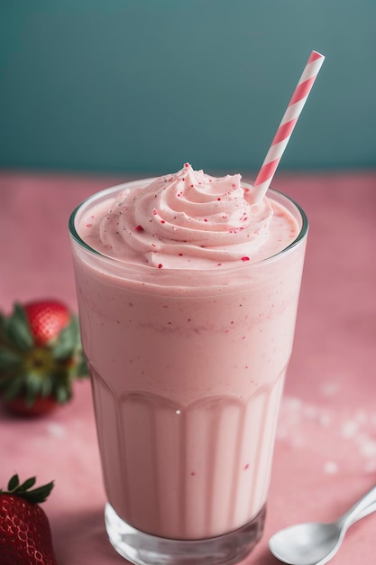 milkshake de morango