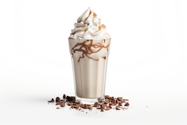 Foto milkshake, isoliert auf weiß