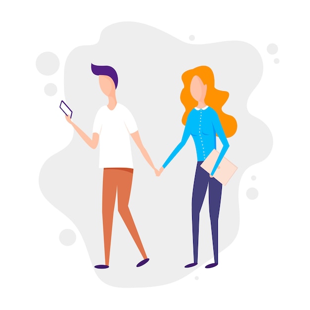 Millennial-Generation Millennial-Teenager mit Smartphones Junge und Mädchen nutzen soziale Medien Digitale Generation Internet Junge und Mädchen mit Smartphone und Laptop