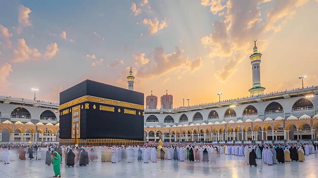 Millones de musulmanes rezan alrededor de la Kaaba en La Meca, Arabia Saudita