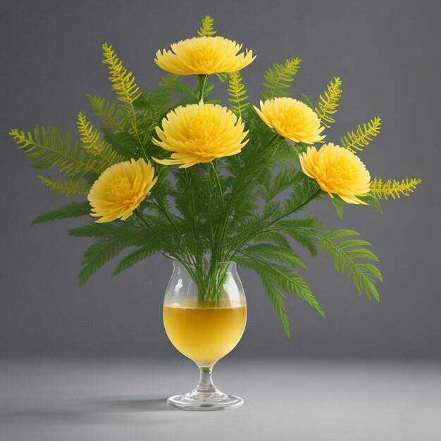 Foto mimosa-blüten durchsichtiger hintergrund ai genetisch