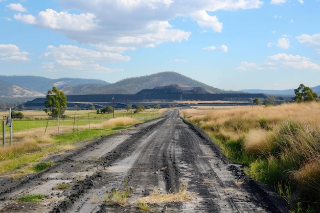 Foto mina de carbón xstrata en el valle de hunter, nueva gales del sur